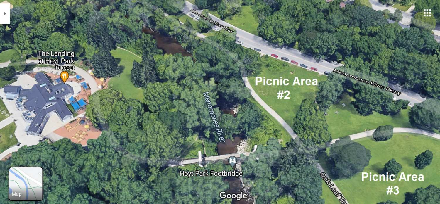 Hoyt Park Picnic Areas and Bathhouse proximity