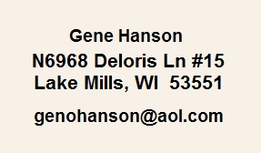 Contact Gene Hanson